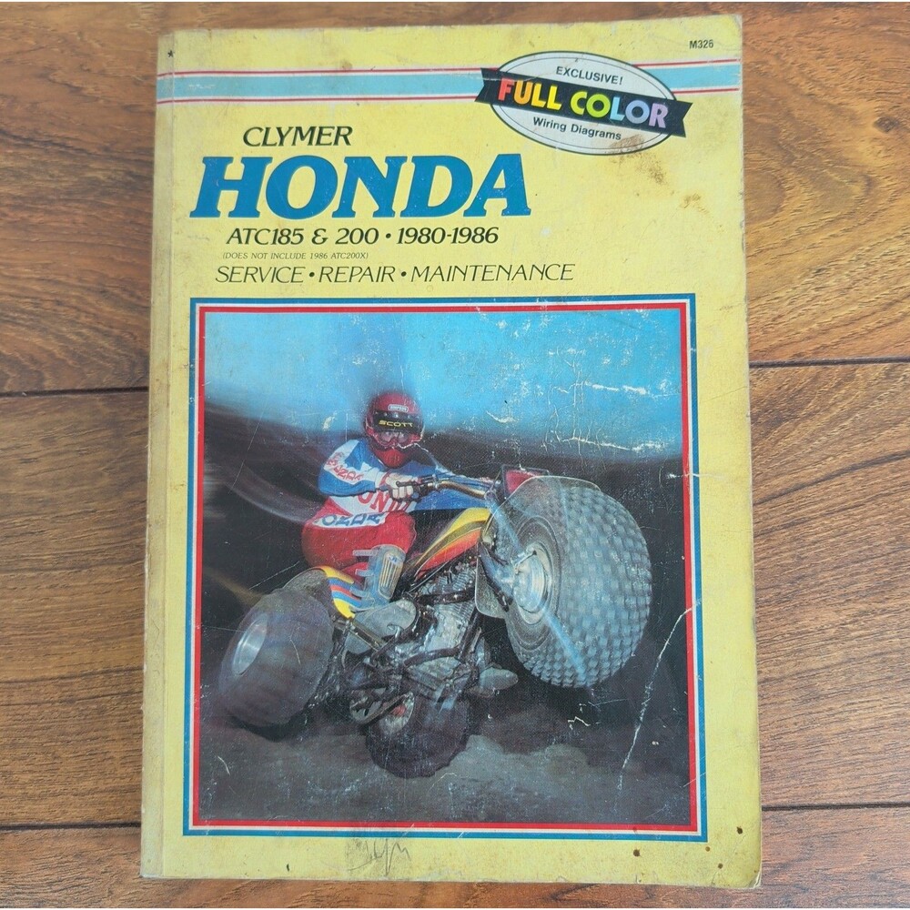 Honda Atc 185 200 80-86 Clymer Service Repair Maintenance Shop Manual M326